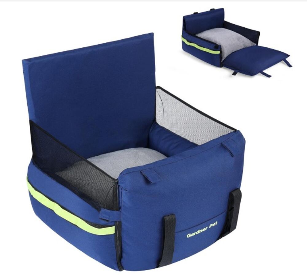 Dog Car Seat Waterproof,Pockets, Breathabl, Washable Thick,Raised Backrest
